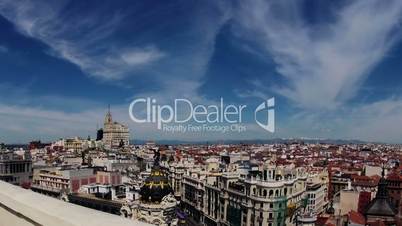 Madrid. Top view. Timelapse