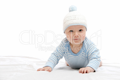 Beautiful baby in hat