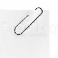 Scanned metal paper clip