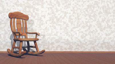 Swaying rocking-chair - 3D render