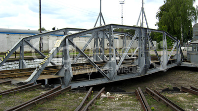 steam locomotives in locomotive depot