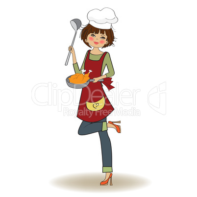 woman cooking