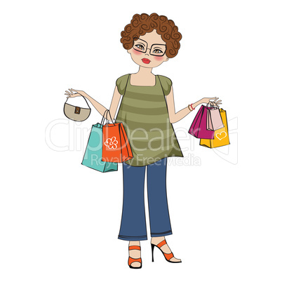 woman at shopping