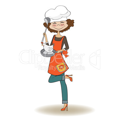 woman cooking