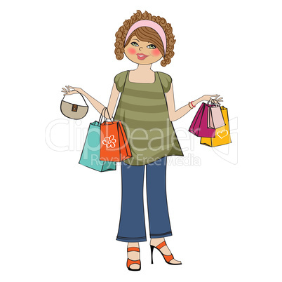 woman at shopping