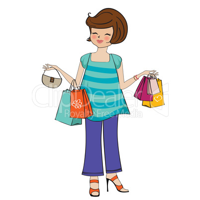 woman at shopping