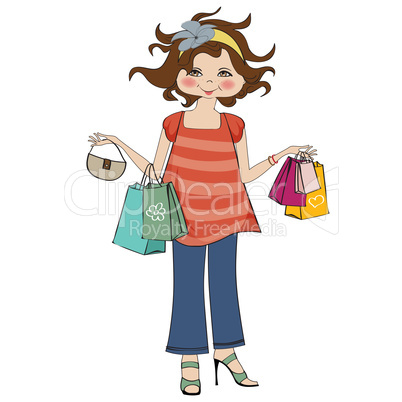 woman at shopping