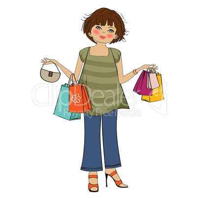 woman at shopping