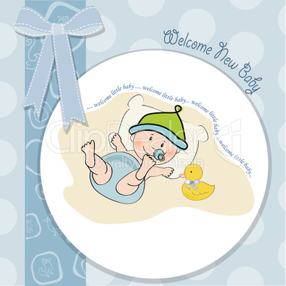 baby boy shower card