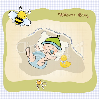 baby boy shower card