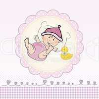 baby girl shower card