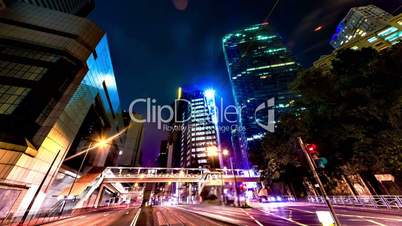 Hong Kong architecture. Timelapse