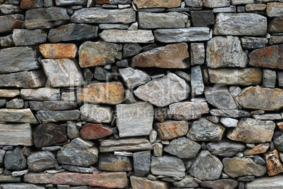 Dry stone wall