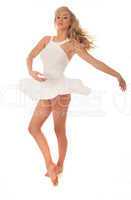 beautiful ballerina pirrouetting