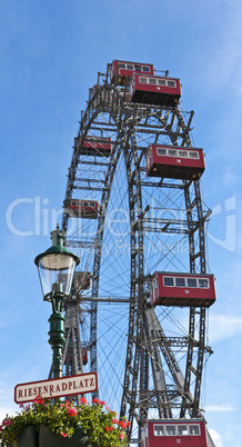 Ferris wheel of Vienna in Prater
