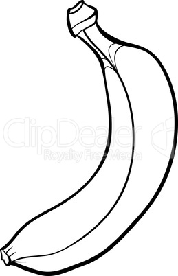 banana illustration for coloring book