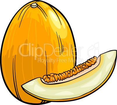 melon fruit cartoon illustration