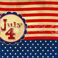 American flag background with stars symbolizing 4th july indepen