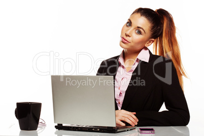 beautiful young businesswoman