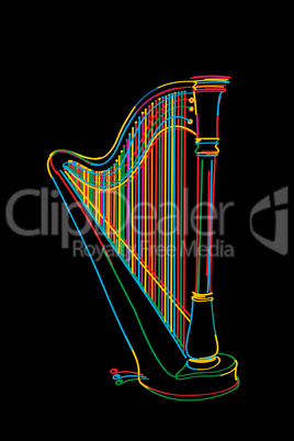 harp sketch