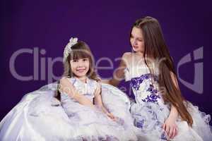 Image of two charming little girls
