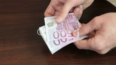 Counting Cash Money  Euro