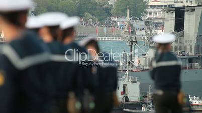 Russian sailors crew