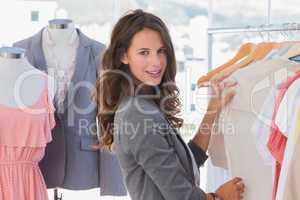 Fashion woman choosing clothes