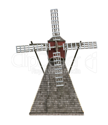 Old Wooden Windmill