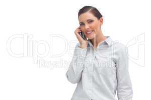 Businesswoman with mobile phone