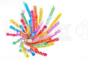multi color flexible straws