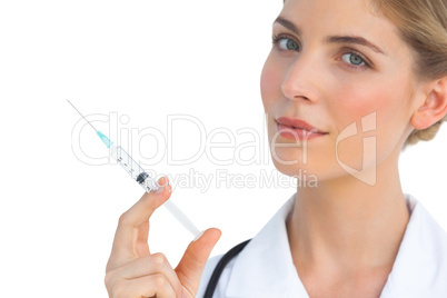 Nurse with syringe