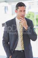 Businessman thinking