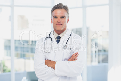 Grey haired doctor
