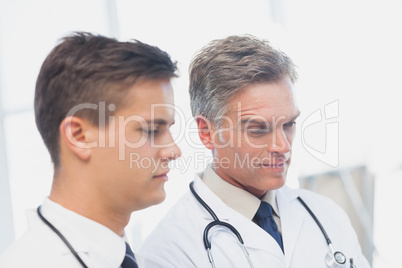 Doctors standing side by side