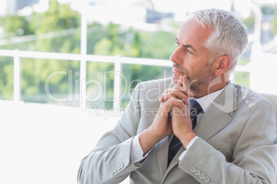 Businessman thinking