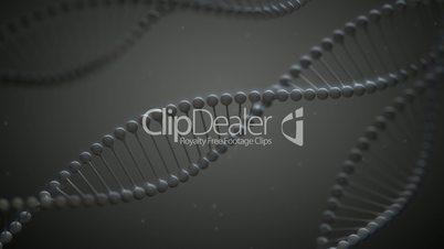 GrayDNA - Stylized DNA Spirals Seamless Video Loop