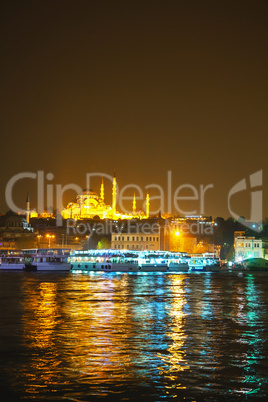 istanbul cityscape with suleymaniye mosque