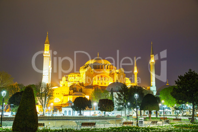 hagia sophia in istanbul, turkey