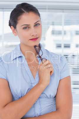 Thoughtful businesswoman