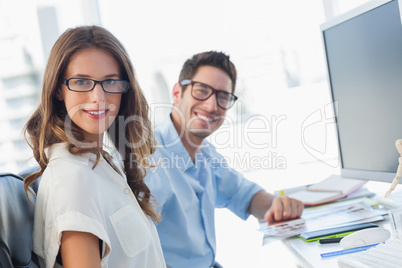 Photo editors posing together