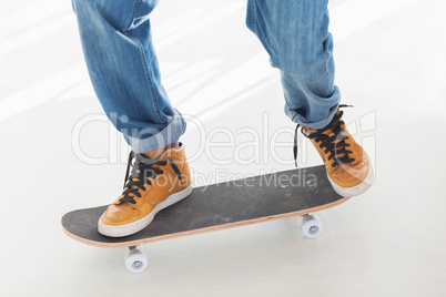 Man having fun on his skateboard