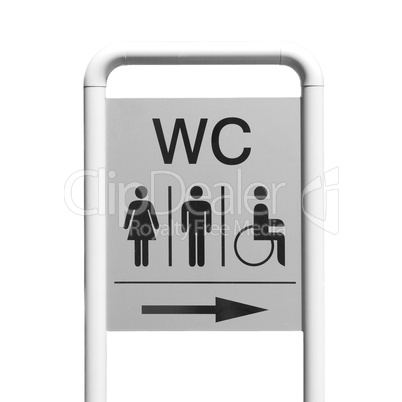 Toilet sign