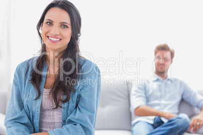 Portrait of an attractive woman posing