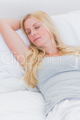 Peaceful woman sleeping