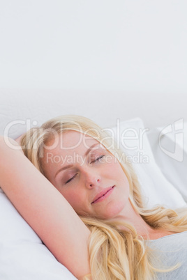 Attractive woman sleeping