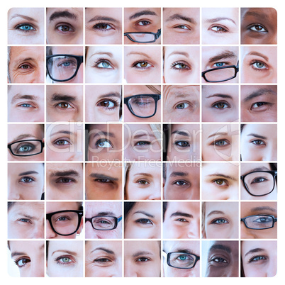 Collage of eyes