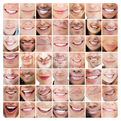 Collage of smiles