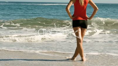 Woman looking at the sea