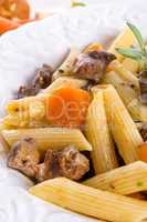 penne with goulash